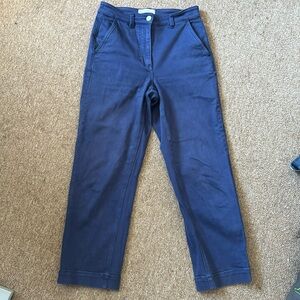Everlane crop straight blue pants - 4